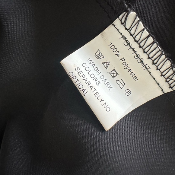 Heiress Beverly Hills Cocktail Black Satin Dress Shirt Mini Dress Long Sleeve S - Picture 10 of 11